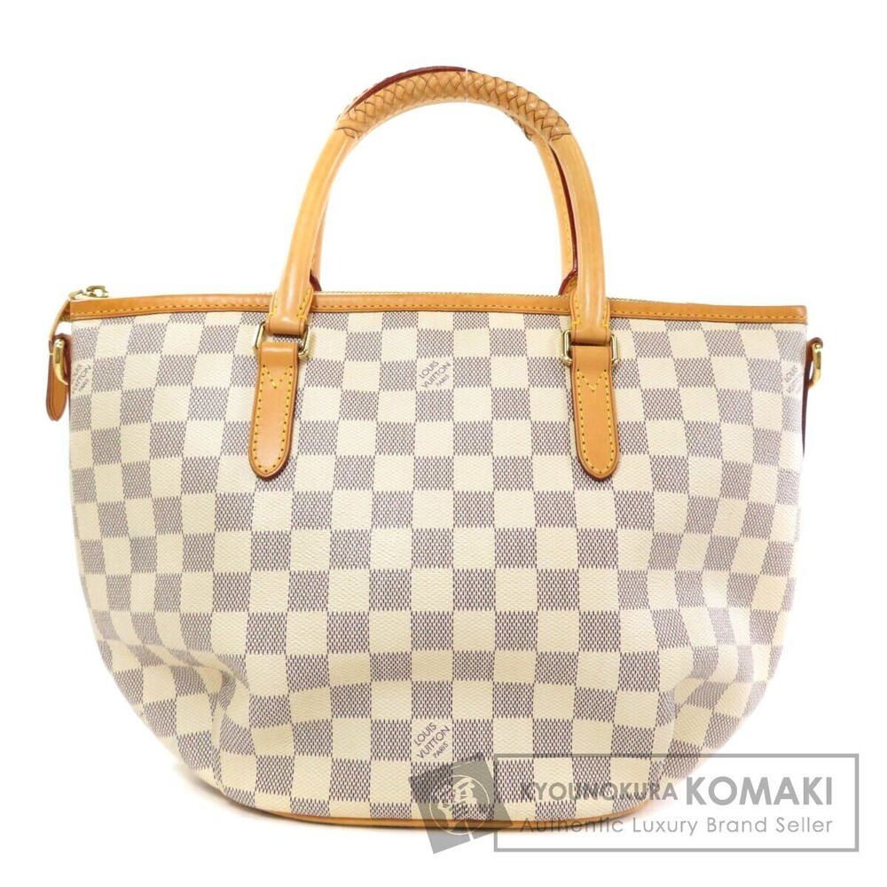 Louis Vuitton Riviera Tote Bag Damier Canvas Cream Tan